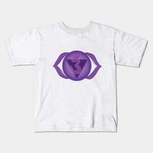 Ajna or third eye chakra Kids T-Shirt